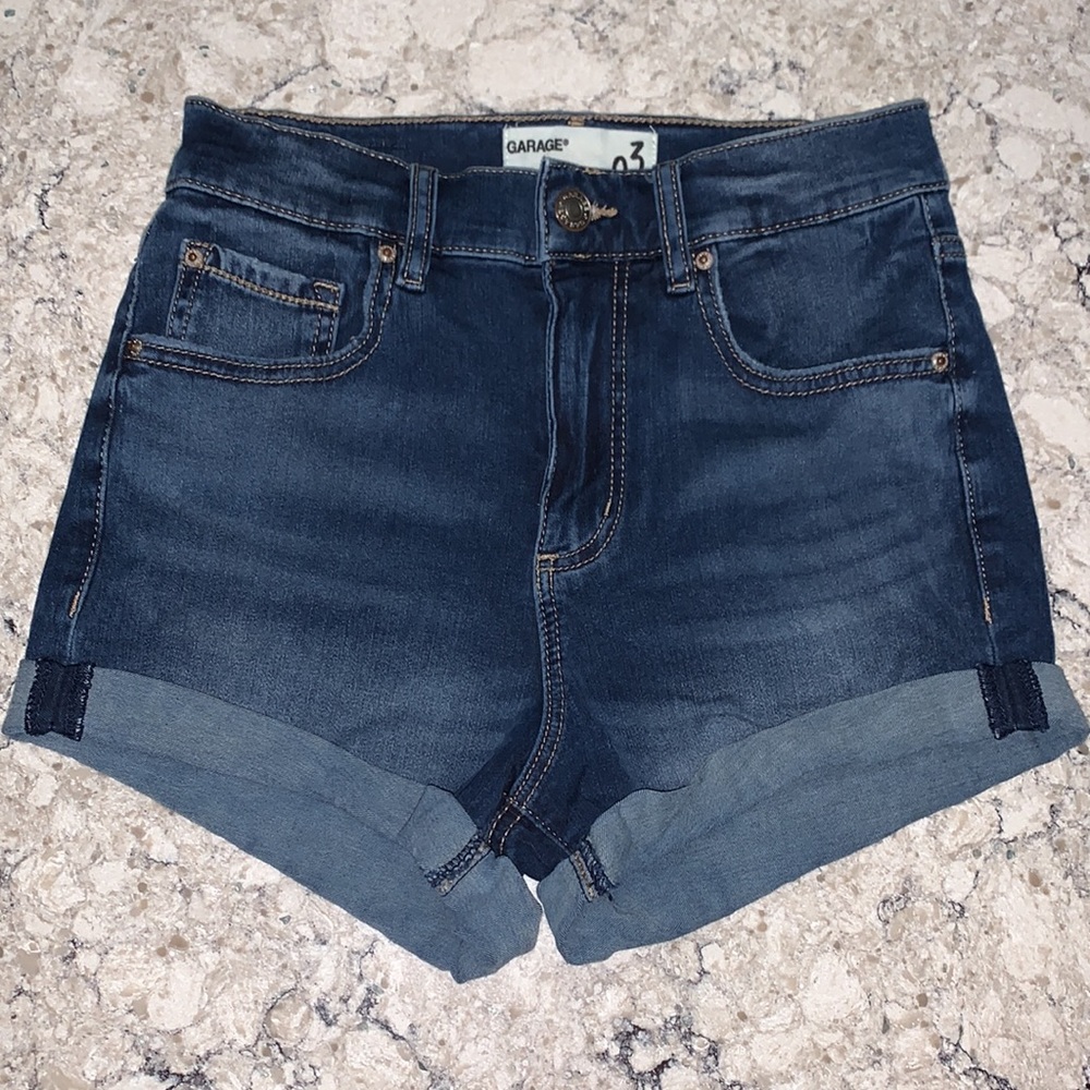 Premium garage denim shorts